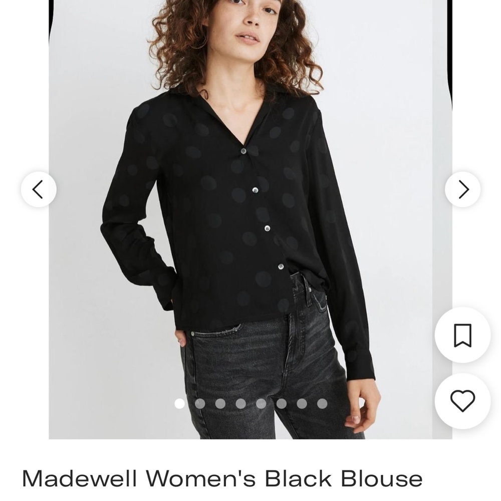 Madewell Jacquard Dot Pajama Shirt